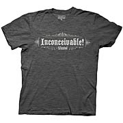 Princess Bride Inconceivable Quote Charcoal T-Shirt